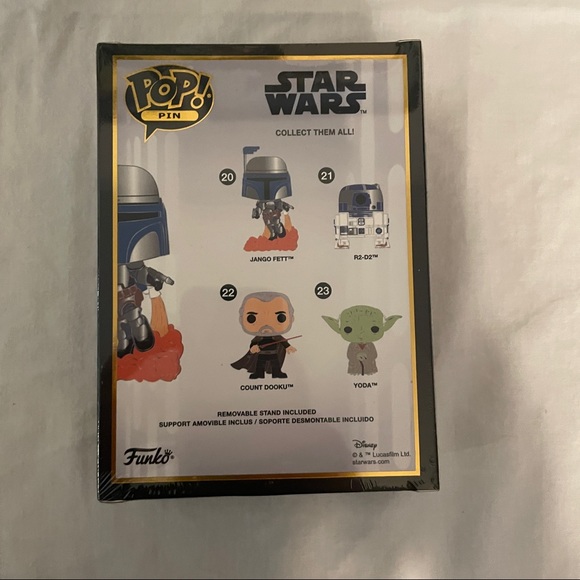 NIB Sealed Star Wars Funko Pop! Pin - Jango Fett #20 - Picture 5 of 8